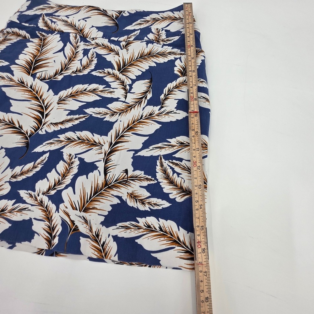 SWING CONTROL GOLF SKORT WOMENS SIZE 4 BLUE TROPICAL LEAF POCKETS ATHLETIC SKIRT - Picture 11 of 12